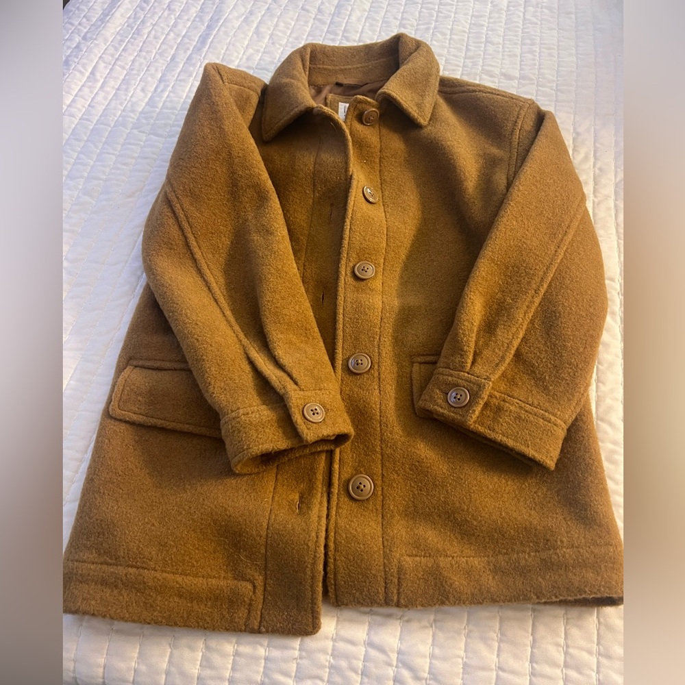 GAP Kids Tan Wool Coat M (8/9)